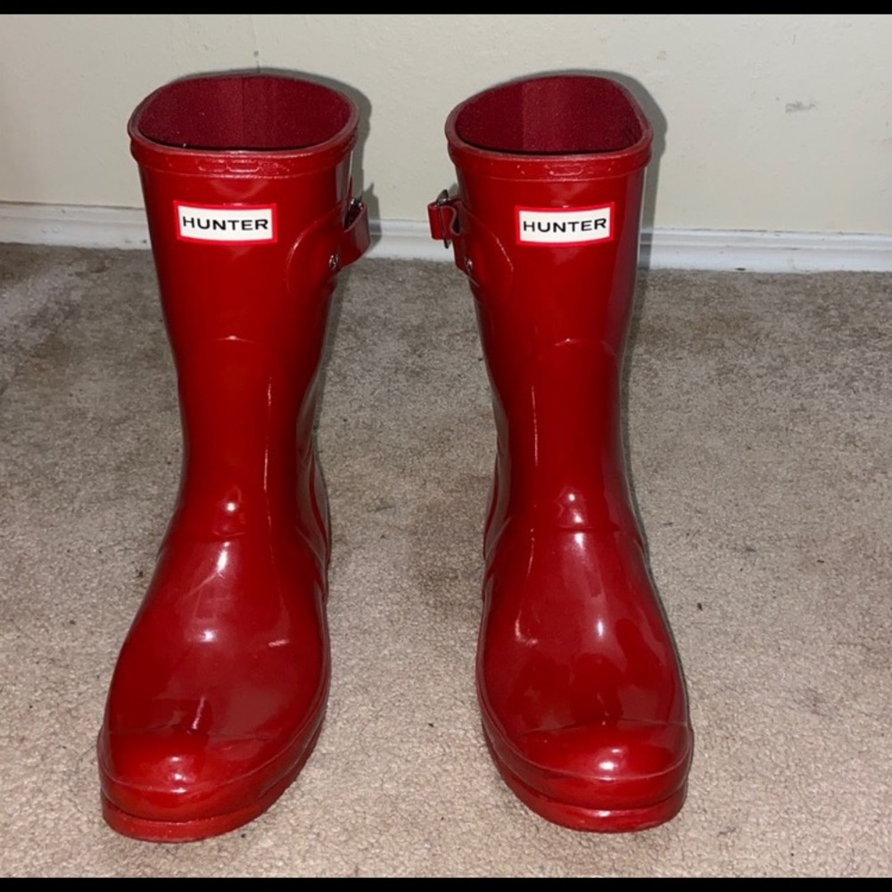 Red Hunter Boots